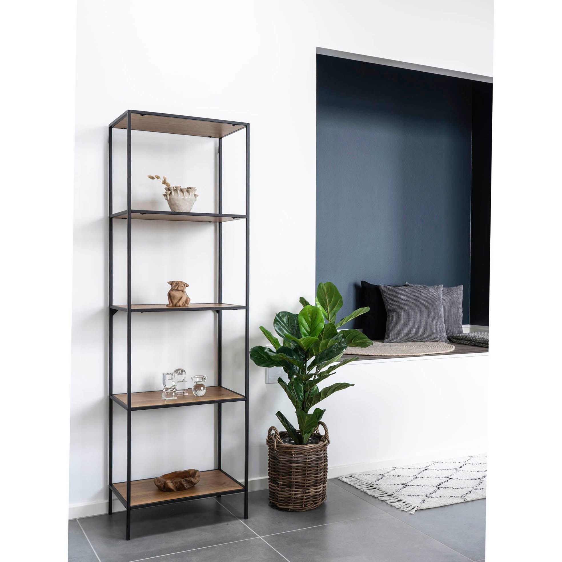 Konstväxt Fikus lyrata H100cm, Grön
