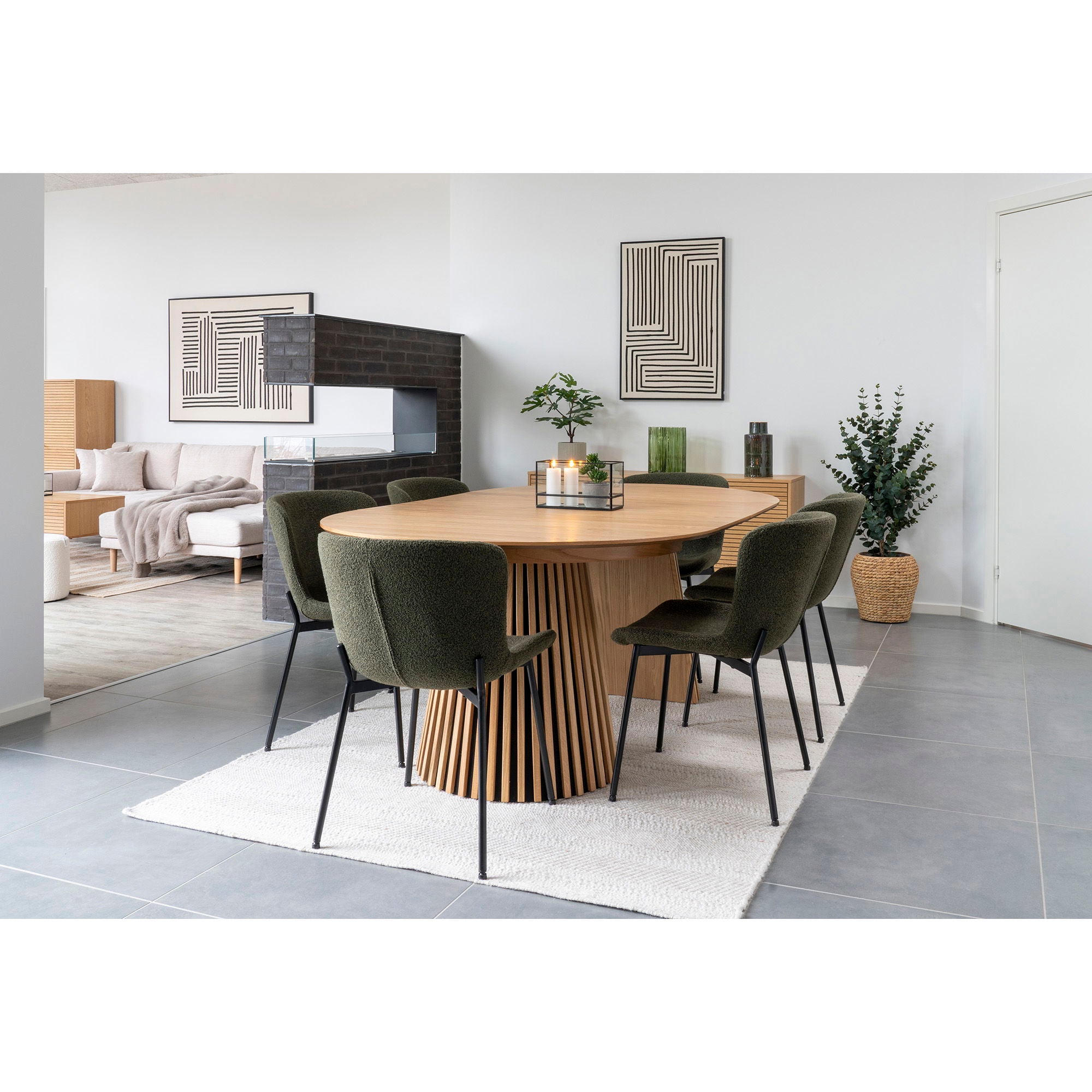 Konstväxt Eukalyptusträd H120cm, Grön
