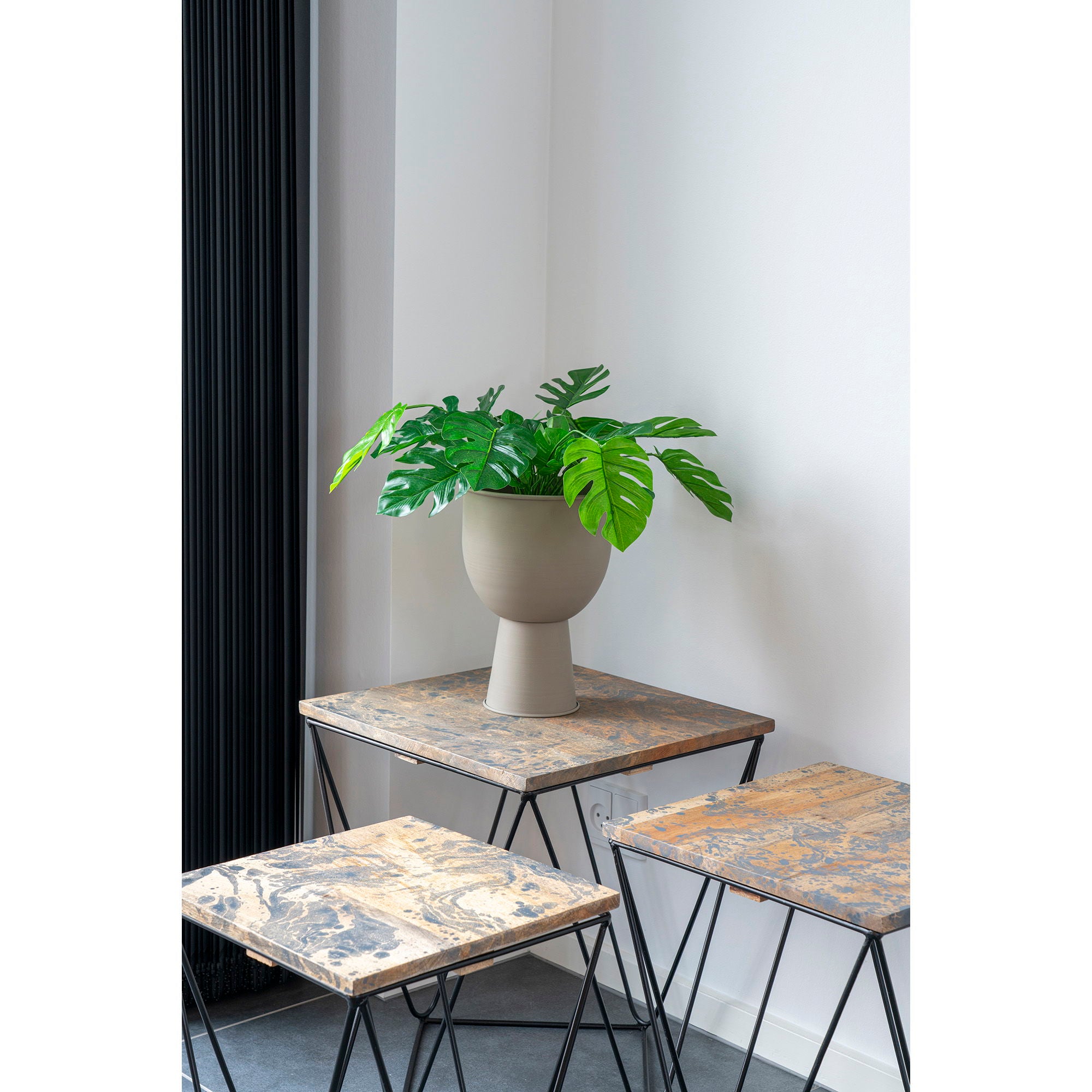 Konstväxt Monstera H45cm, Grön