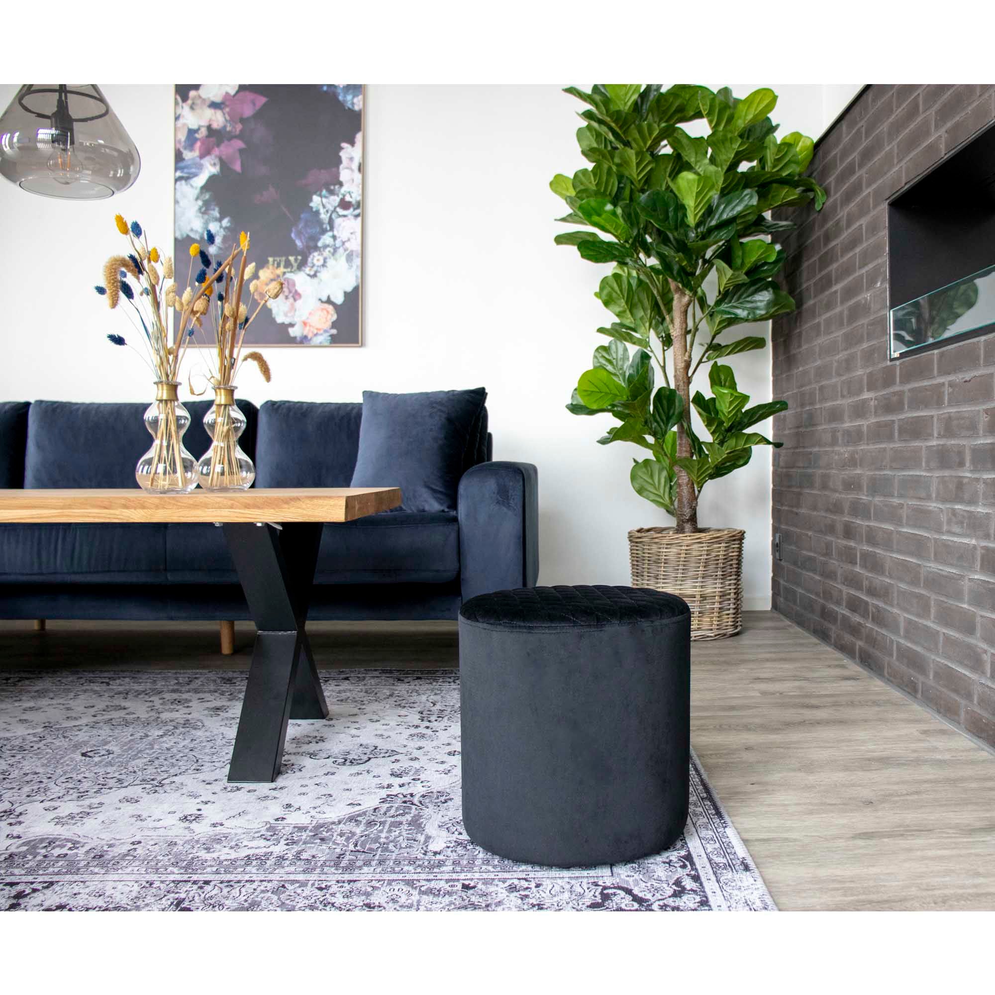 Konstväxt Fikus lyrata H190cm, Grön