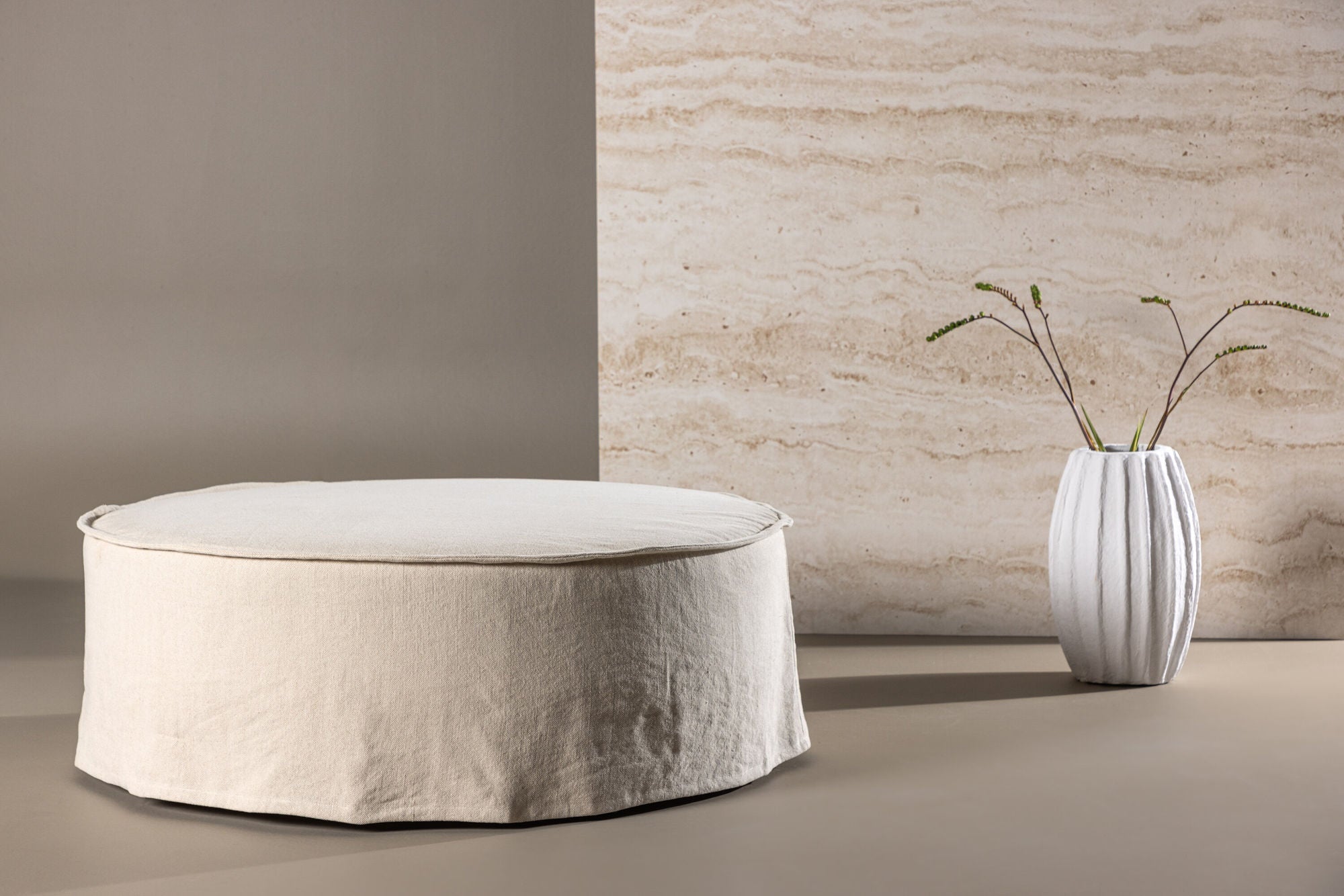 Vindö Sittpuff, Beige