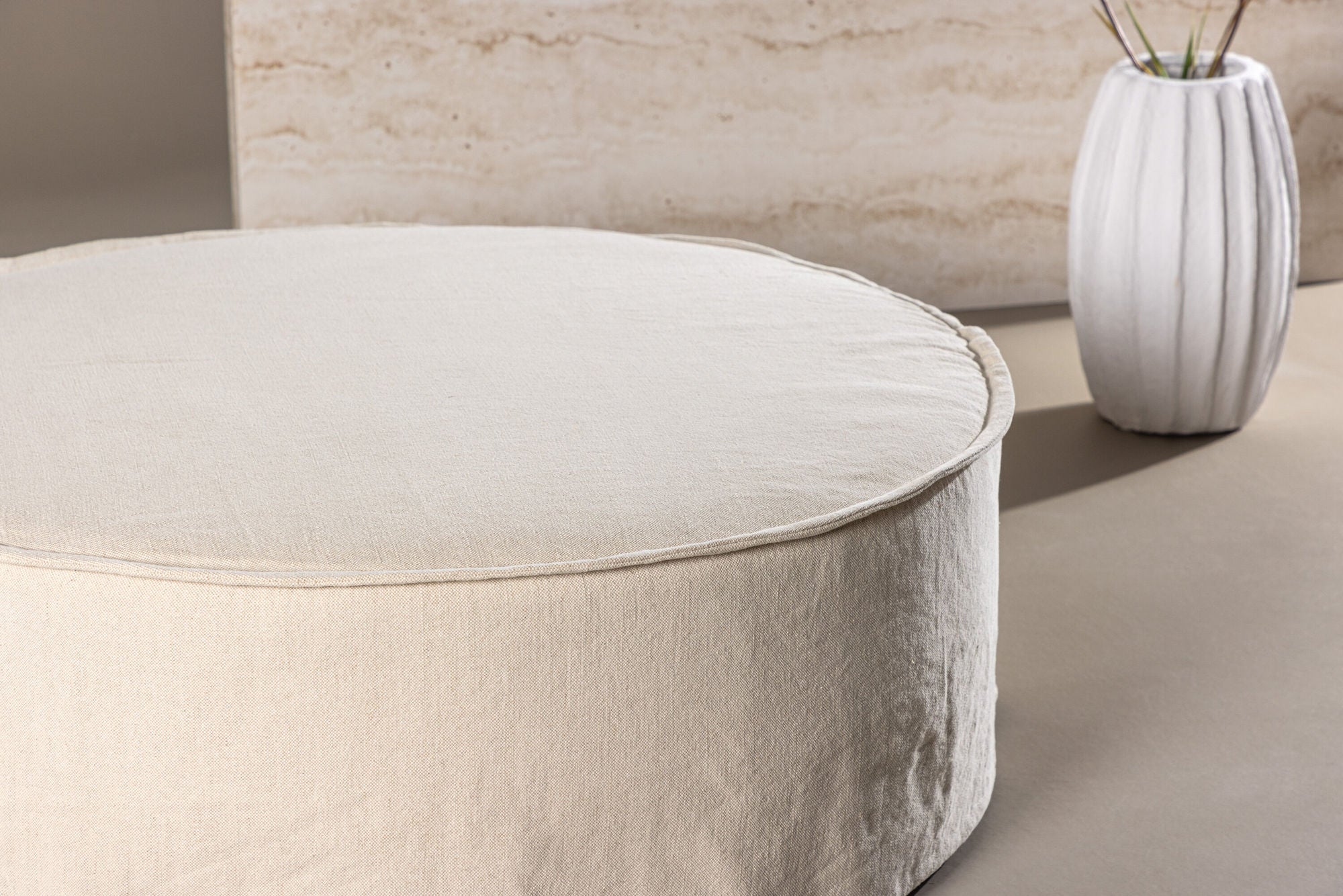 Vindö Sittpuff, Beige
