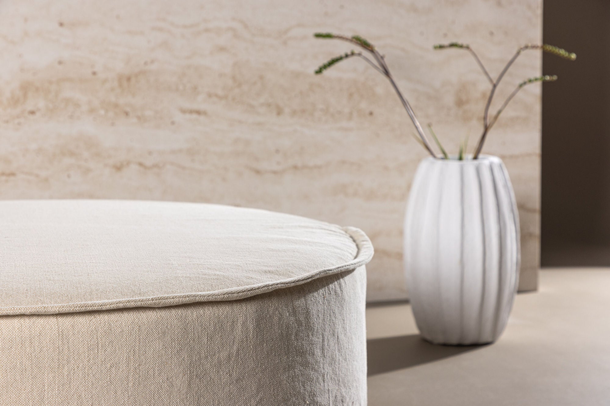 Vindö Sittpuff, Beige