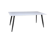 Sanne Matbord 180, Vit / Svart
