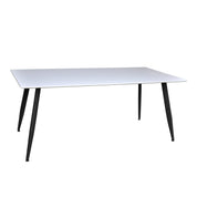 Sanne Matbord 180, Vit / Svart