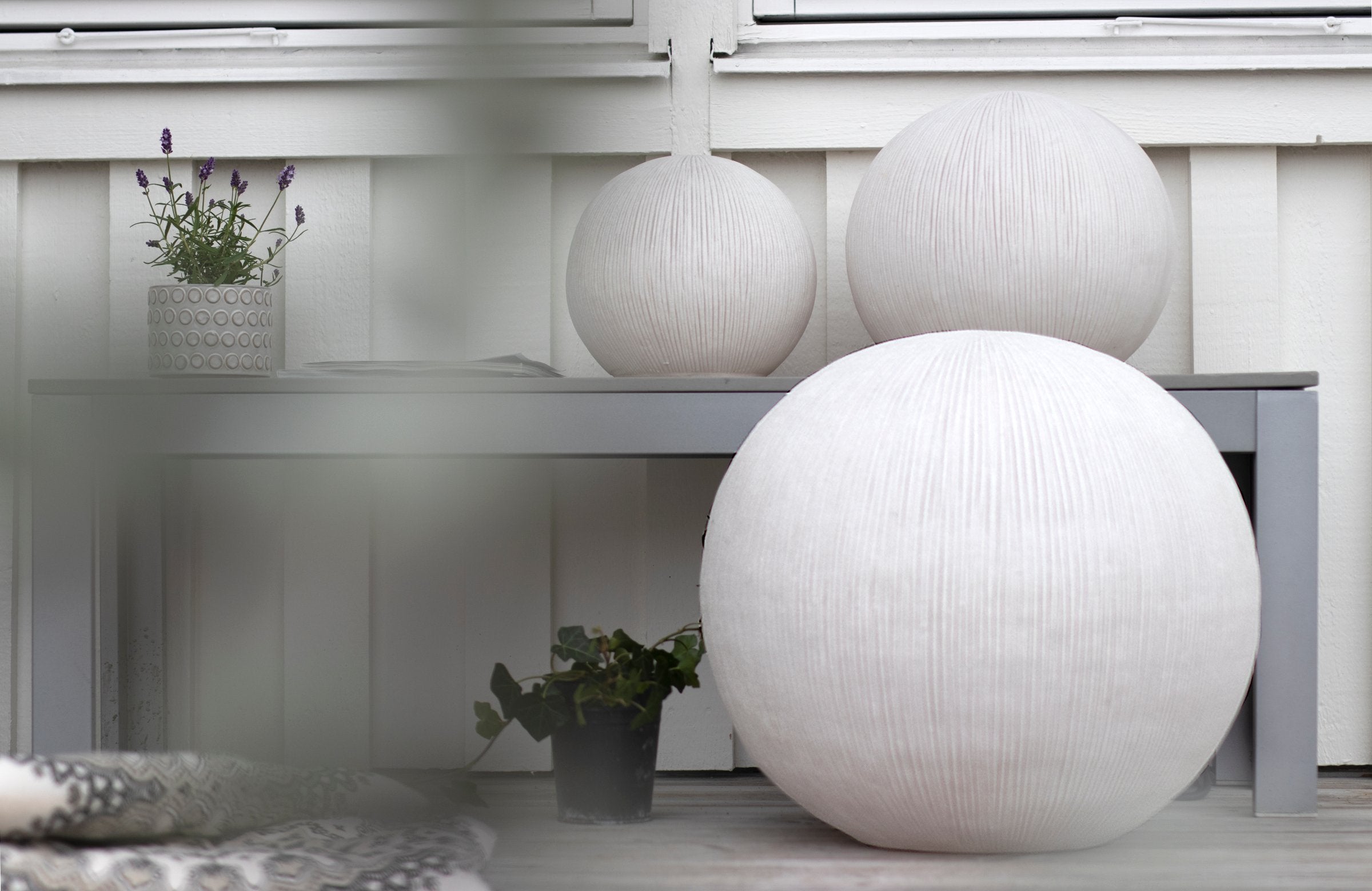 Golvlampa Sandhamn 50 IP44 Vit