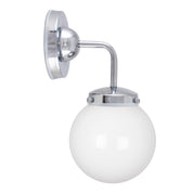 Vägglampa Alley 1 IP44 Krom/Vit