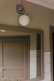 Vägglampa Alley 1 IP44 Krom/Vit