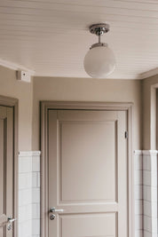 Plafond Alley IP44 Krom/Vit