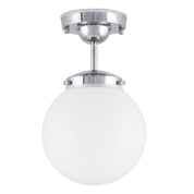 Plafond Alley IP44 Krom/Vit