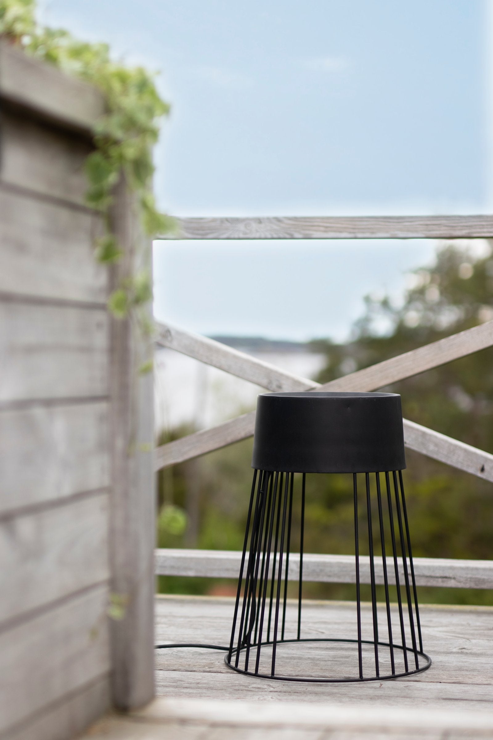 Golvlampa Koster 45 IP44 Svart