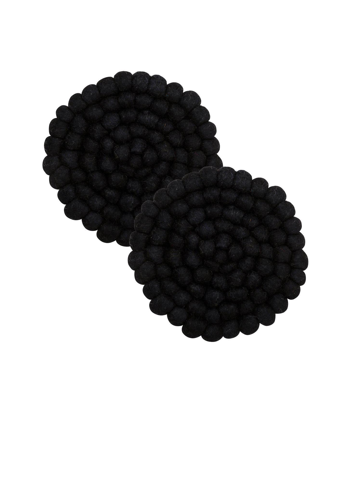 Nisha Underlägg 2P Svart 20cm