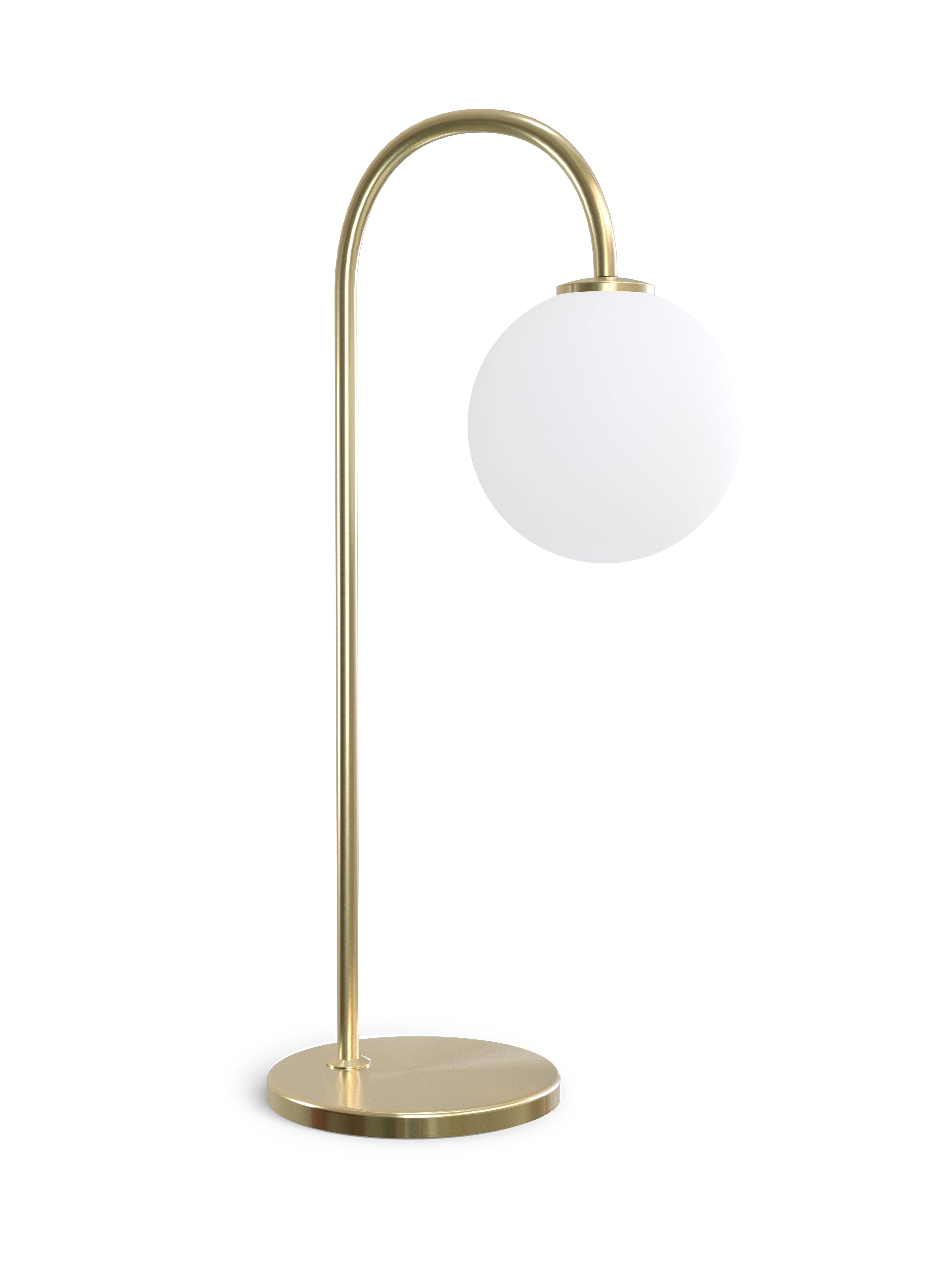 Bordslampa Ballon mässing/opal glas