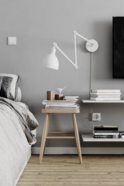 Bazar vägglampa l61.5-122.cm sandvit
