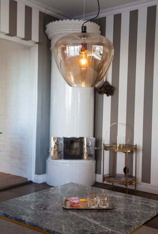 Bellissimo Grande taklampa Ø40 cm amber