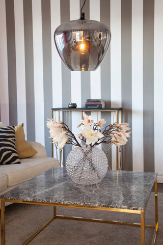 Bellissimo Grande taklampa Ø40 cm rökgrå