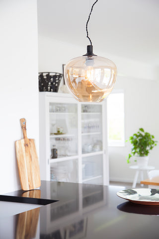 Bellissimo taklampa Ø28 cm amber