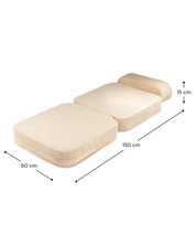 Flip Vikbar fåtölj, Brown Sugar