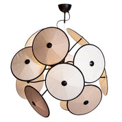 Cappello taklampa Ø82 cm matt svart/beige