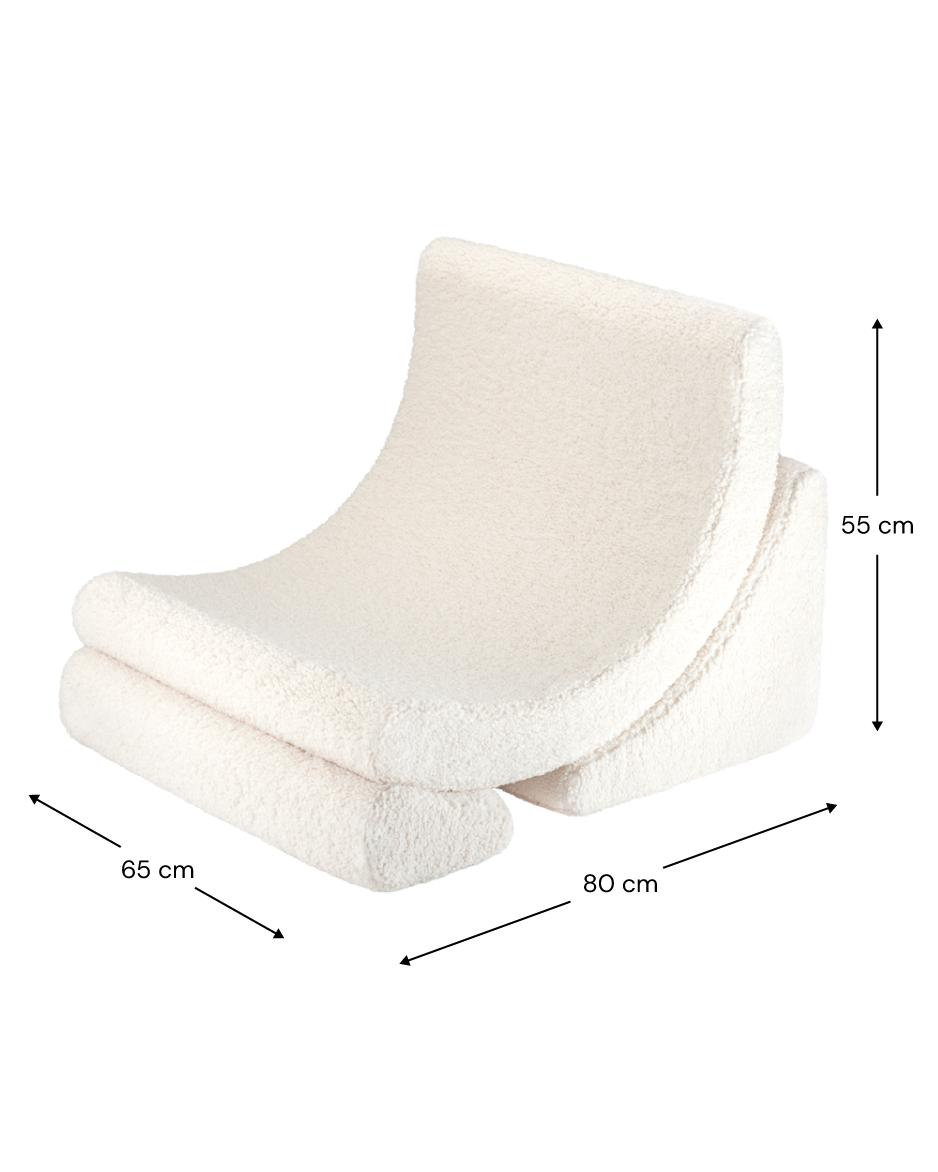 Moon Barnfåtölj, Cream White