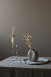 Curved Ljusstake 23cm, Pale Blue