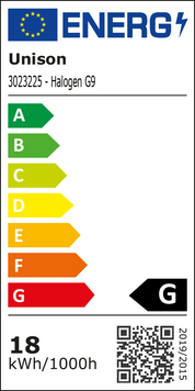 Ljuskälla G9 Halogen Klar 18W 2-Pack