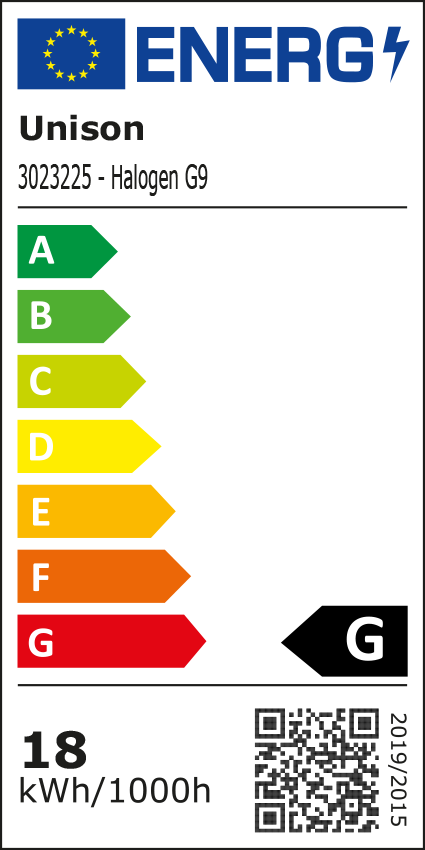Ljuskälla G9 Halogen Klar 18W 2-Pack