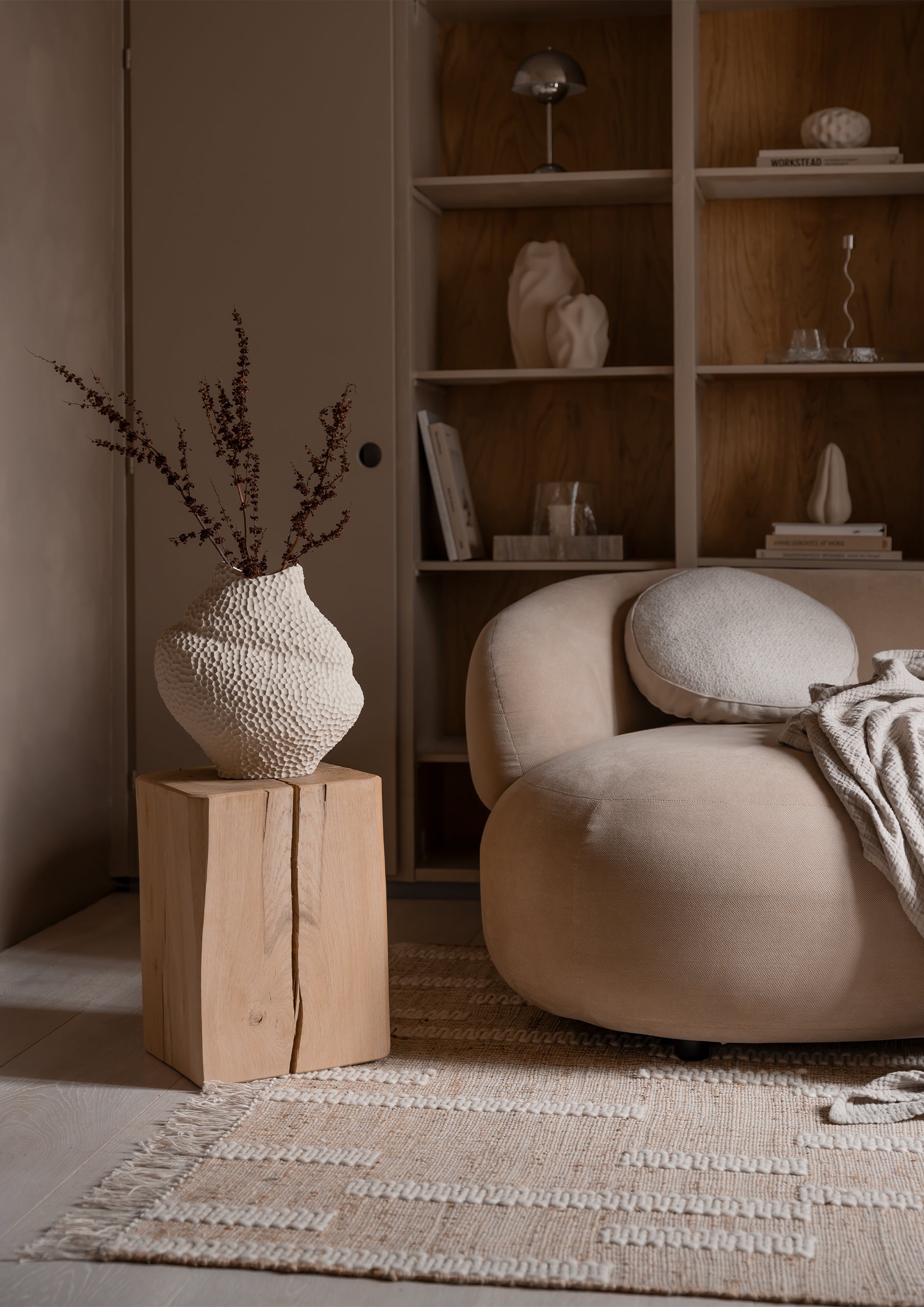 Isla Wide Vas, Beige