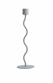 Curved Ljusstake 23cm, Pale Blue