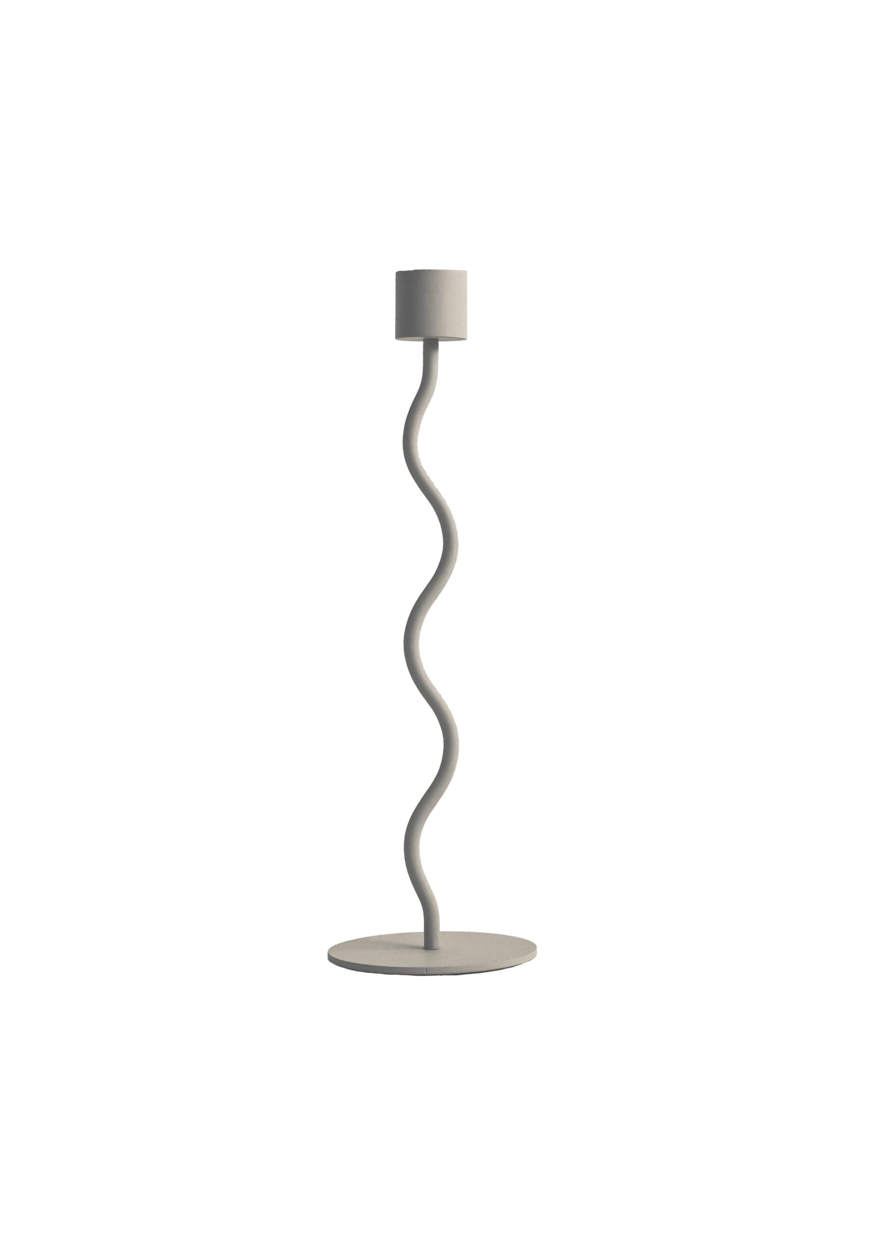 Curved Ljusstake 26cm, Sand