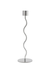 Curved Ljusstake 23cm, Stål