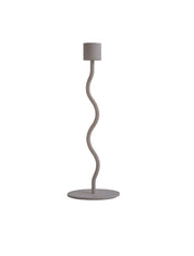Curved Ljusstake 23cm, Taupe