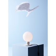 Bordslampa Atom pärlvit