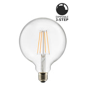 Ljuskälla E27 LED 3-steg Dimbar Glob 125 mm Klar 0,5-7W