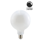 Ljuskälla E27 LED 3-steg Dimbar Glob 125 mm Opal 0,4-7W