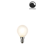 Ljuskälla E14 LED Klot Frostad Vit 4W
