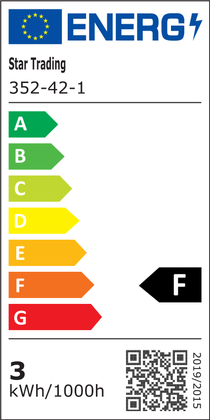 Ljuskälla E14 LED Filament Päron Klar 2,5W