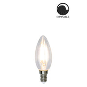 Ljuskälla E14 LED Filament Kron Klar 4,2W