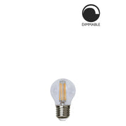 Ljuskälla E27 LED Filament Glob Klar 45 mm 4,2W