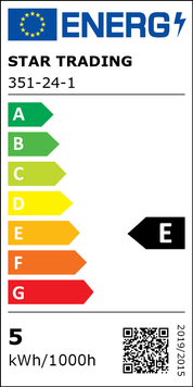 Ljuskälla E27 LED Filament Glob Klar 45 mm 4,2W