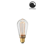 Ljuskälla E27 Laser LED Filament Uniterm Klar 3,5W