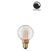 Ljuskälla E27 Laser LED Filament Glob 80 mm Klar 3,5W