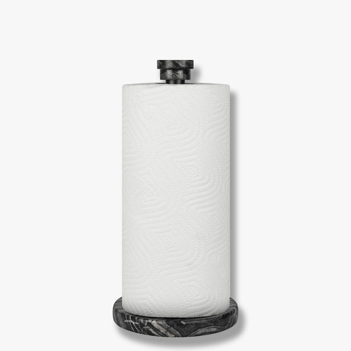 MARBLE Köksrullehållare, Svart/grå