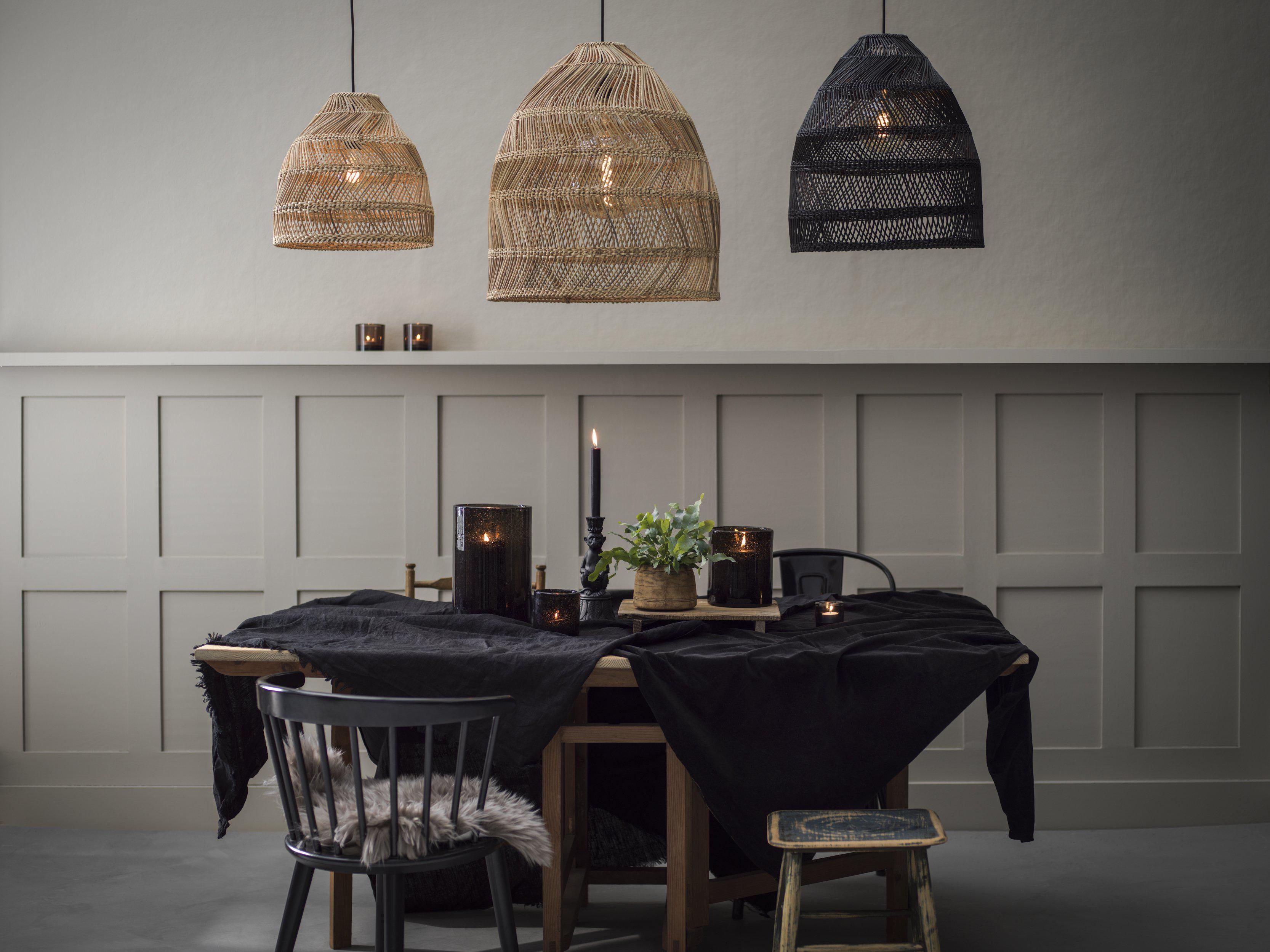 Maja Taklampa Wicker Natural 45cm