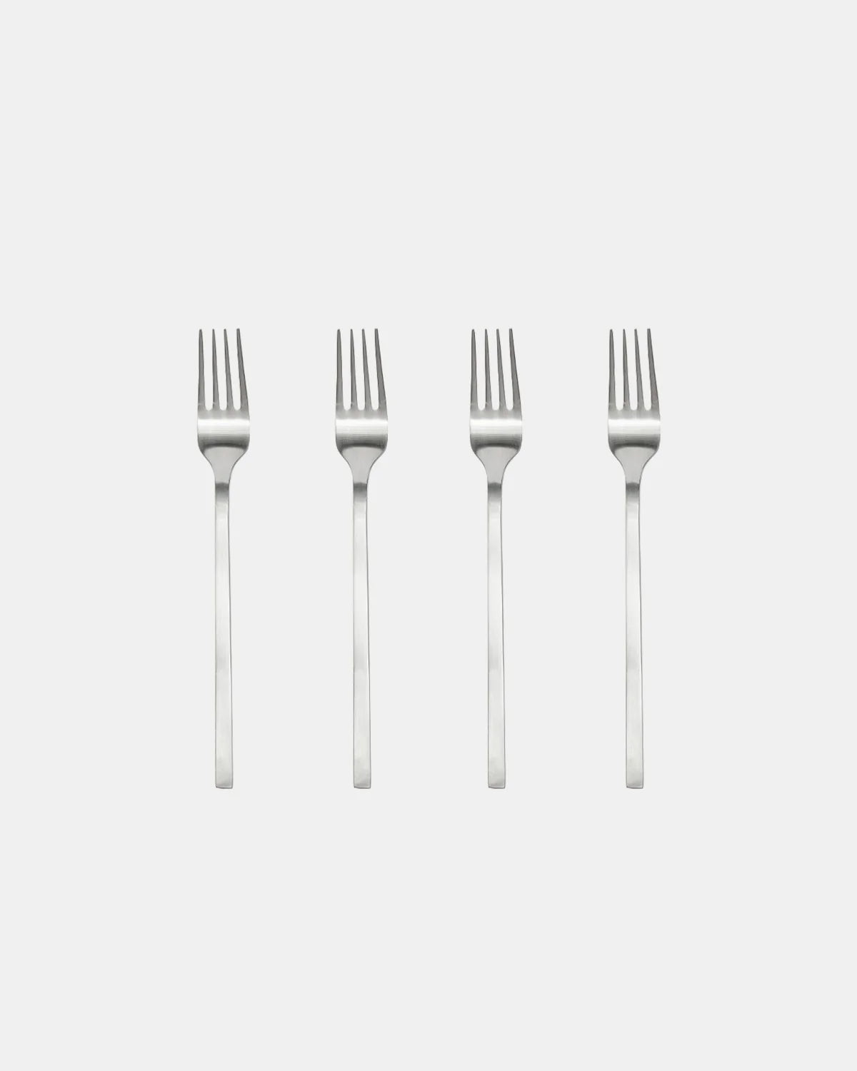 Yuka Gaffel, 4-Pack, Borstat stål