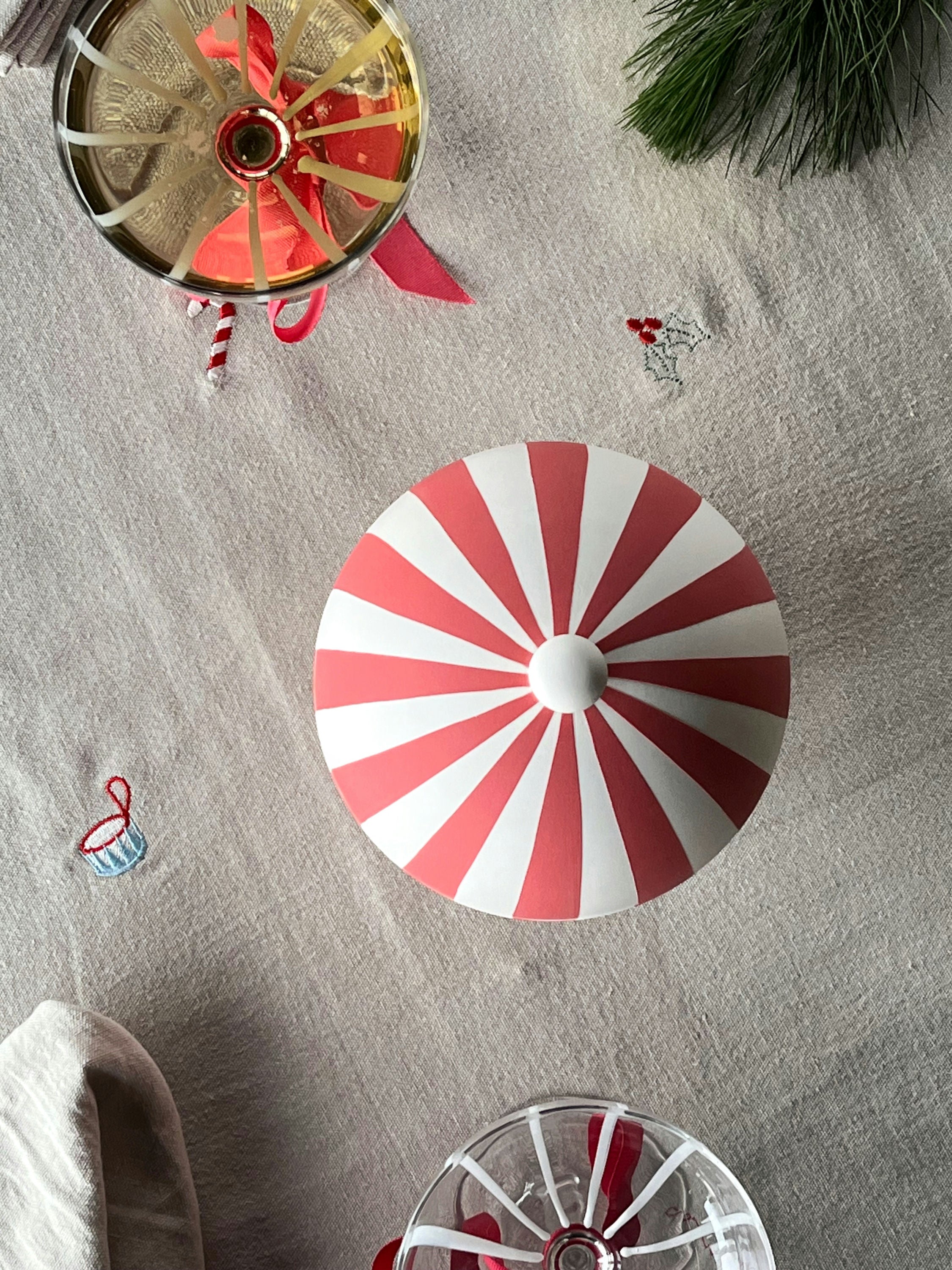 Toppu Bonbonniere, Stor, Cherry Red