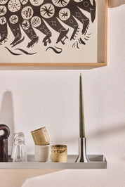 Toppu Ljusstake, Hög, Vit
