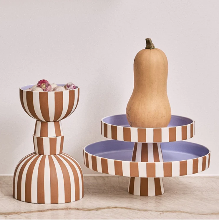 Toppu Serveringsfat Ø20cm, Caramel