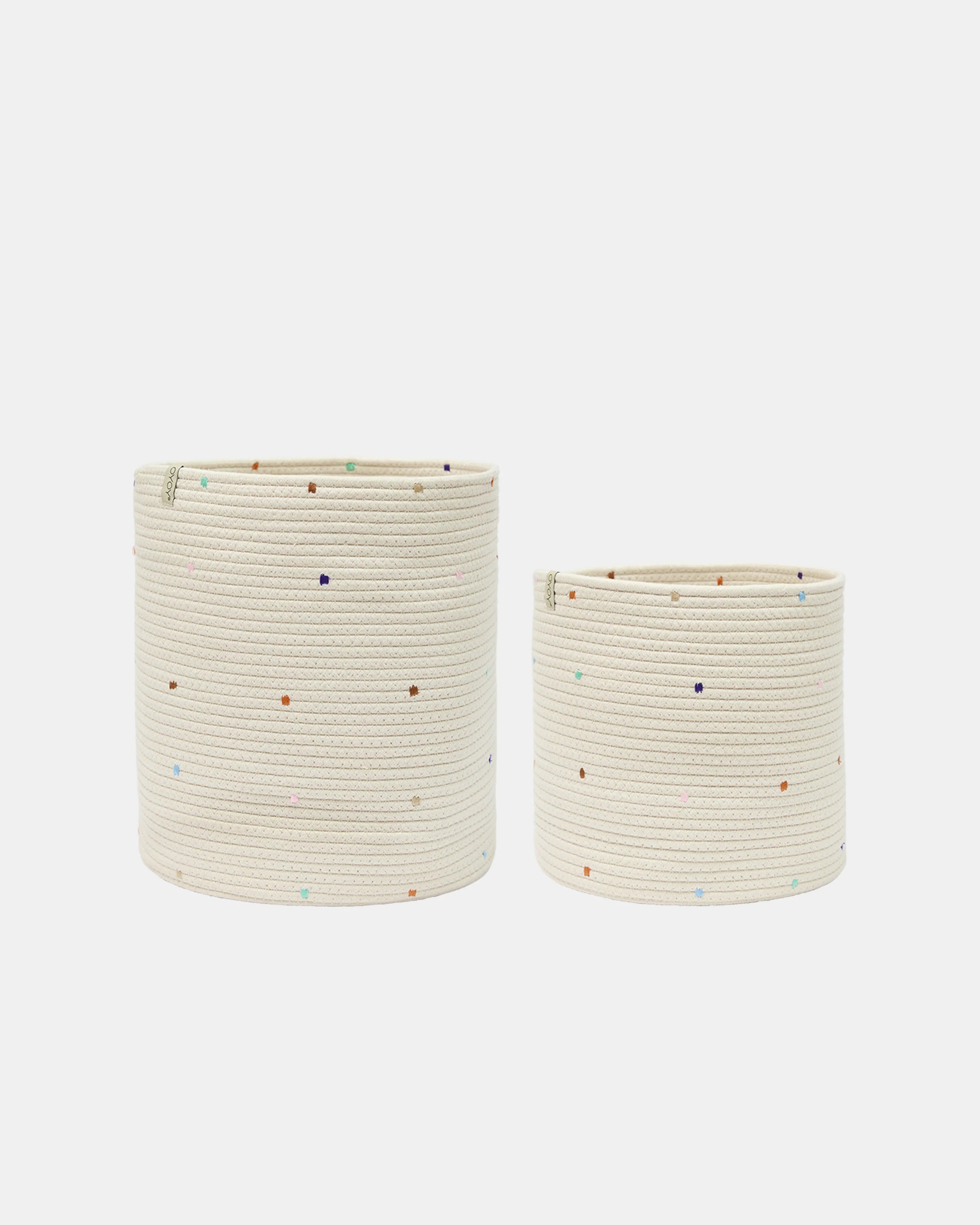 Konfetti Bomullskorg, 2-Pack, Mellow