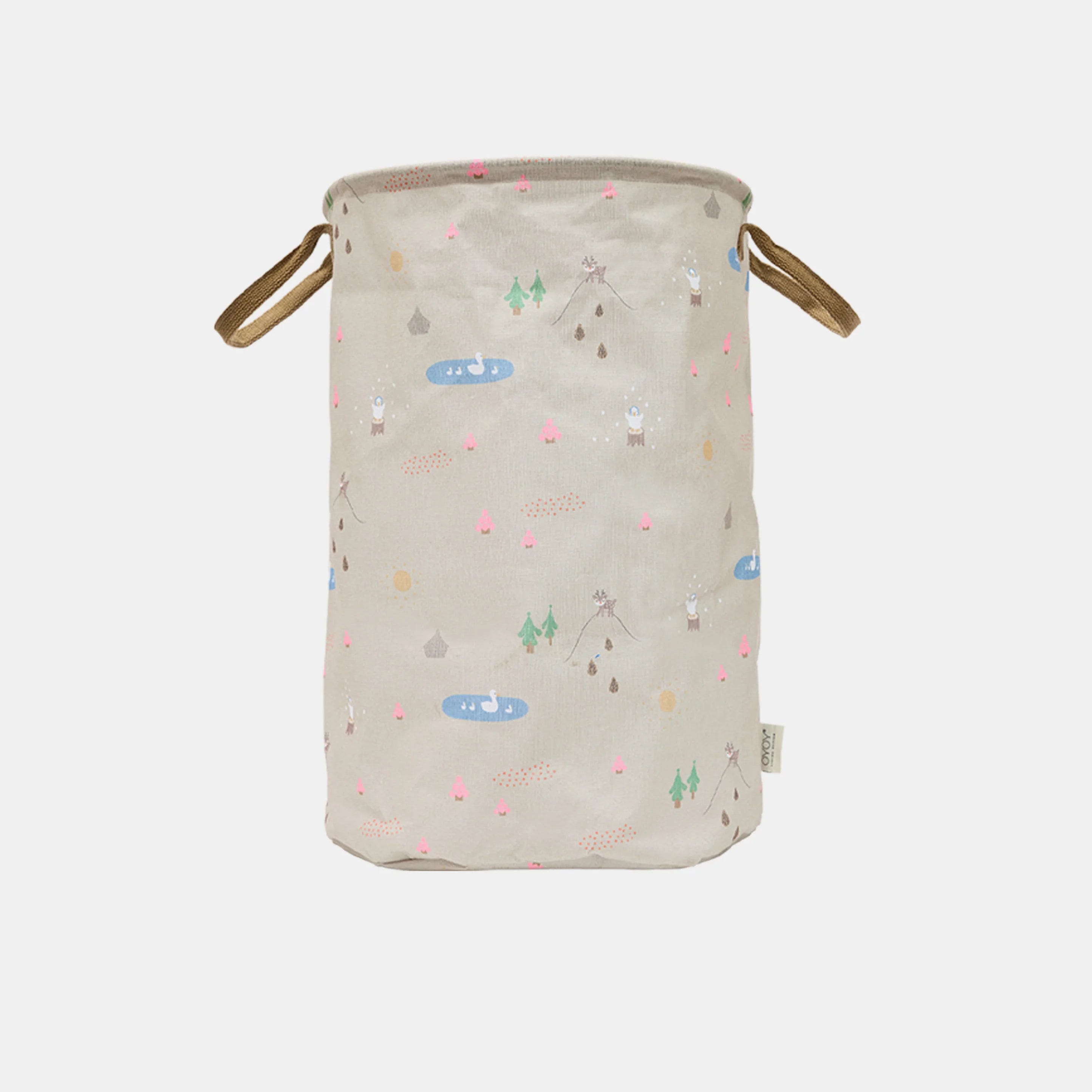 OYOY-M107745-Deer-Duck-Laundry-Storage-Basket-Large.webp